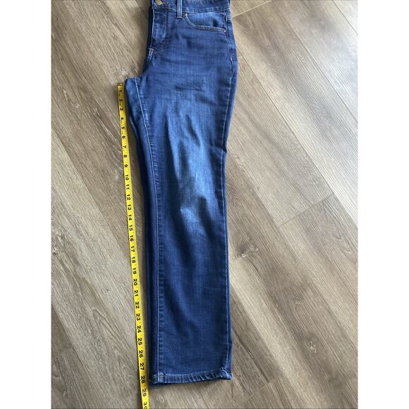 NYDJ Jeans Womens Sz 8 Blue Sherri Slim Lift X Tuck Tech Stretchy Straight Leg - Picture 10 of 13